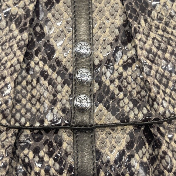 Brighton Nolita Shimmer Snakeskin Leather Wristlet N W/Out Tags - Picture 2 of 8
